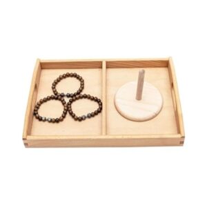 lstyty Montessori Ring Stacking Work Tray Set