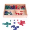 lstyty Montessori Stamp Game Wooden Math Material