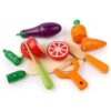 lstyty Montessori Wooden Cutting Fruit Vegetable Play Food Set