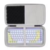 LTGEM Case Compatible with Logitech POP ICON Combo Bluetooth Keyboard and Mouse Combo, Office Travel Carrying Storage Bag - Black+Gray(Case Only)