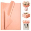 Luckonway 40 Sheets 20x20 Inches Peach Tissue Paper for Gift Bags – Bulk Gift Wrapping Paper for Christmas, Weddings, Parties & Art Crafts (Peach)