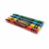 Lucky Art Crayonology Crayon Packs for Kids Party Favors, 20 Sets of 4 Crayons (80 Count), 3.5 Inch Non-Toxic Standard Size Bulk Crayons for Goodie Bags, Classrooms & Restaurants