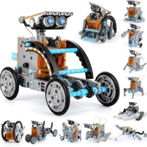 Lucky Doug Solar Power Robot Building Kits Toys for Boys Girls Ages 8-13, STEM Kit Gifts for Kids 8 9 10 11 12 13 Years, DIY Educational Science Building Robotic Set Gifts for Teenagers