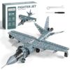 Lucky Doug STEM Building Projects Model Airplane Jet Set - Building Toys for Kids Ages 8-12, Assembly Science Kit for Boys 8 9 10 11 12 Years Old