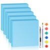 LuckyFoam Blue 5 Pack 12x12x1.5 inch Foam Sheets 1.5 Inch Thick Polystyrene Rectangles XPS Foam Board Craft for Insulating DIY Modeling Art Supplies