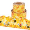 Lucleag 36 Feet Bee Bulletin Board Border Roll, Summer Bee Honeycomb Bulletin Board Border Trim for Back to School Summer Party School Classroom Office Bulletin Board Decorations