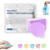 LUFFOR Multi-surface Floor Cleaning Tablets, 100 Piece Floor Cleaning Tablets Multi- Surface Cleaner, Non-Residue Disks for Hardwood Tile Laminate Mopping Daily Floor Care(Purple,60pcs)