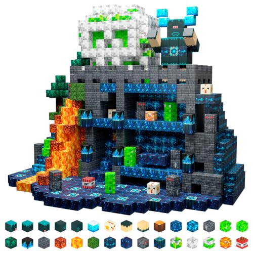 Lukoca 200PCS Magnetic Building Blocks for Kids, STEM Educational Construction Toys, Sensory Learning Toys for Kids Ages 3+, Birthday for Boys & Girls (Deepstone Keeper-200pcs)