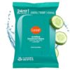 Lume Acidified Deodorant Wipes - 24 Hour Odor Control - Aluminum Free, Baking Soda Free, Skin Loving - Flushable - 15 Count (Cool Cucumber)