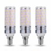 Lumetheus 3PCS E14 LED Bulbs, 110V-130V, 220V-240V AC Voltage Compatible, 10W-16W Wattage Options, 3000K-6500K Dimmable Light Color Options, 3-Bulb se Tri-Color-Dimmable 110V-130V-12W