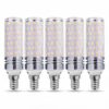 Lumetheus 5PCS E14 LED Bulbs, 110V-130V, 220V-240V AC Voltage Compatible, 10W-16W Wattage Options, 3000K-6500K Dimmable Light Color Options, Five-Pack CoolWhite-6500K 110V-130V-12W