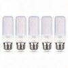 Lumetheus 5PCS E27 LED Bulbs, 120V/230V, 8W-16W, Dimmable Cool White 3000K, Incandescent Replacement, Selectable Wattage, Cool to Touch, for Track Lighting in H WarmWhite-3000K 120V-11W