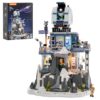 Lumibricks Alpine Observatory Lighting Building-Bricks Set with The Galaxy Projector, 2437 Pcs Space Themed Room Decor for Astronomy and Space Lovers