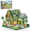 Lumibricks Garden Cottage Lighting Building Bricks Set - 2787 Pcs Retro Garden Cabin House Construction Building Model Set for Adults and Cabin Model Lovers