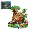 Lumibricks Misty-Forest-Cabin Building Set with LED Lights - 2867 Pcs Forest Cottage Collection Light Set with Fog Generator for Adults, Home and Office Decor, Creative Educational Interactive Toys