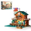 Lumibricks Seafood Restaurant Building Set with Lighting Kit, 2484pcs Coastal Restaurant Model Kit for Adults, Vintage Beachside Dining House with Exquisite Details, Display Building Toy