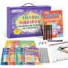 Lumikidz Spanish Magic Grooved Writing Practice for Kids Age 3-5 - Reusable Grooved Handwriting Practice Books for Kids 3-5 - Spanish Preschool Tracing Workbook - Learn Spanish Writing for Kids 5-7