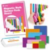 LumiStar Magnetic Math Number Rods Counting Blocks and Practice Folder Set