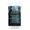 LUNA SENSE Sinister Shadows Wax Melts│Warm Woods Fragrance│Halloween Collection| 3 Pack 18 Wax Cubes