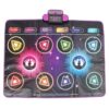 Luocute Electronic Dance Mat for Kids, 2 Player Interactive Dance Game Pad with Built in Music and Light Up Buttons, for Boys Girls Ages 3 4 5 6 7 8 9 10 12