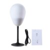 Luocute Silicone BT Speaker Light, Color Changing Mood Lamp with 10+ Sound Effects and BT5.0 Wireless Connectivity, 1500mAh Rechargeable Battery, for Home Bedroom Travel Party Decor (White)