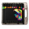 Luooi 24 Pack Dry Erase Chalk Markers 3mm Dual Tip for Blackboard Window and Tavern Decoration