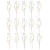 LUOZZY 15pcs Wooden Hollow Flower Vase Inserts for Home Party
