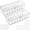 Lurrose 2 Pcs Cable Organizer Boxes for Charging Cords with Plastic Material, Label Stickers and Ties Included, for Keeping Space Neat and Organizing Data Cables at Home or Office
