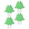 Lurrose 50pcs Green Christmas Tree Cardstock Paper Sheets for Handmade Greeting Cards with Pre-Cut Shapes and Educational Value, for Students DIY Holiday Crafts and Stylish Decorations