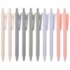 Lurrose Ballpoint Pens Plastic and Metal 10pcs 0.5mm Retractable with Clip Black Comfortable to Hold Fatigue-free Use Office Pen for Business and School Writing