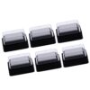 Luwecf 6X 10 Pieces Blank Ink Pad for Rubber Stamp Refill Sponge Ink Pad Craft Pigment Stamp Embossing Pad for DIY Card Making Suitable for Journals Notepad