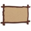 Luwecf Felt Wall Organizer Board, Home, or Jewelry Display, 12mm Thick, Pin Board for Office, for Workspace, Light Yellow Baseboard + Dark Camel Frame, 60cm H x 120cm W