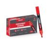 Luxor 1222 Refillable Permanent Marker - Red - Box of 10