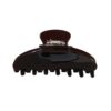 Luxprem Acetate Hair Claw Clip in Cocoa Brown for Women, Large Strong Hold Claw Clip for Thick Thin Curly Straight Hair, Glossy Rectangle Hair Clip Luxury Hair Accessories