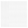 Luxshiny 100pcs High Temperature White Hot Glue Sticks Bulk Strong Adhesion Thermoplastic Resin Adhesive for Metal Wood Art Applications and Home Office Projects
