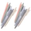 Luxshiny 10pcs Black Ink Ballpoint Pens 0.5mm Retractable with Clip Ergonomic Comfort and Quick Access for Office and Educational Use