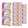 Luxshiny 20 Sheets Book Spine Alphabet Labels for Library and Classroom, Colorful Self-Adhesive Paper Stickers Round Corners for Easy Identification and Color Coded Organization