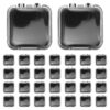 Luxshiny 30pcs Plastic Press on Nail Display Box for Artificial Nail Designs, Stackable Shape with Professional Organized Storage, for Home and Manicure Salon Use