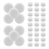 Luxshiny 45pcs Miniature Ball Bearings for Garden Windmill Replacement Parts with Seamless Quiet Rotation and Easy Installation, White Plastic and Iron Rotary Bearings for Pinwheel Assembly