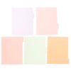 Luxshiny Plastic Binder Divider with Tabs 11 Hole Punch for A5 Notebooks, Aesthetic and Easy to Use Pp Index Dividers for Home and School Organization