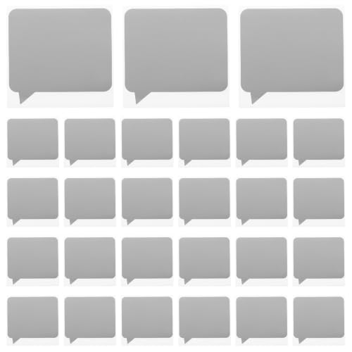 Luxshiny Scratch Off Stickers Sturdy Scratch with 100pcs Silver Speech Bubble Shape and Self-Adhesive Paper Material Featuring Clean Reveals for Birthday Parties and Classroom Rewards