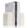 Luxury Marble Bookends for Shelves, 13LB Heavy Duty Marble Book Ends