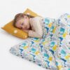 Lvyeyung Weighted Blanket (34.5 x 46.5 inches 3lb), a Resting Weighted Blanket Glass Beads and Breathable Blanket (Little Dinosaur)