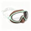 LWLQCZJ Clip-On Swim Goggles for Kids, Ages 3-14, Brown-White