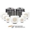 Lycrystal 432Hz 6-12 Inch Frosted Chakra Crystal Singing Bowl Set 7PCS