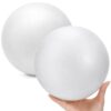 Lyellfe 2 Pack 8 Inch Styrofoam Balls, High-Density Foam Ball for Crafts, Large Round Polystyrene Balls for DIY Wedding Centerpieces, Ornaments, Cake Models, Floral Arrangements Painting