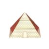 LYMCKAD Brass Statue Three-Story Pyramid Rotatable Ornaments Fidget Spinner Crafts Desktop Feng Shui Fortune Copper Energy Tower Gift