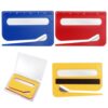 Lyreh 3pcs Magnetic Letter Openers, 3 Colors Envelope Opener Slitter Mail Cutter Tool with Scale and Magnifier with Transparent Storage Case for Women Package Home Office Supplies(Red, Yellow, Blue)
