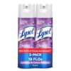 Lysol Disinfectant Spray, Household Cleaning Supplies, Disinfecting Multi-Purpose Room Spray, Antibacterial Sanitizer, Deodorizer, Kills Hantavirus, Lavender & Cotton Blossom, 19 Fl Oz (Pack of 2)