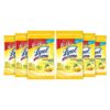 LYSOL Disinfecting Wipes - Lemon & Lime Blossom To-Go Flatpack 15 ct. (Pack of 6)